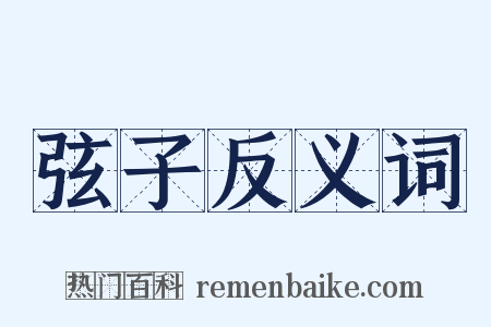 弦子反义词是什么意思的图片